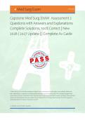 Capstone Med Surg EXAM  Assessment 2 &NewLine;Questions with Answers and Explanations &NewLine;Complete Solutions&comma; 100&percnt; Correct &vert; New &NewLine;2026 &sol; 2027 Update &vert; &vert; Complete A&plus; Guide 