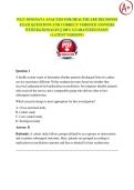 WGU D910 DATA ANALYSIS FOR HEALTHCARE DECISIONS EXAM QUESTIONS AND CORRECT VERIFIED ANSWERS WITH RATIONALES &vert;&vert; 100&percnt; GUARANTEED PASS&excl;&excl;   <LATEST VERSION> 
