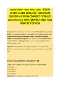 RELIAS DYSRHYTHMIA BASIC A TEST &ndash; EXAM &NewLine;STUDY GUIDE 2026&sol;2027 ACCURATE &NewLine;QUESTIONS WITH CORRECT DETAILED &NewLine;SOLUTIONS &vert;&vert; 100&percnt; GUARANTEED PASS &NewLine;NEWEST VERSION 