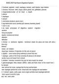 &NewLine;EXSS 256 Final Exam 2026 &ndash; Digestive System Study Guide & Exam Review