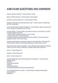 A4M EXAM QUESTIONS AND ANSWERS &vert; 2026-2027 &vert; FULLY SOLVED