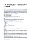 A4M PRACTICE TEST QUESTIONS AND ANSWERS