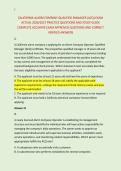 CALIFORNIA ALARM COMPANY QUALIFIED MANAGER &lpar;ACQ&rpar; EXAM &NewLine;ACTUAL 2026&sol;2027 PRACTICE QUESTIONS AND STUDY GUIDE &NewLine;COMPLETE ACCURATE EXAM APPROVED QUESTIONS AND CORRECT &NewLine;VERIFIED ANSWERS 