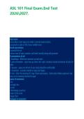 ASL 101 Final Exam&period;End Test 20262027&period;&NewLine;