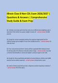 Illinois Class B Non-CDL Exam 2026&sol;2027 &vert; &NewLine;Questions & Answers &vert; Comprehensive Study Guide & Exam Prep &NewLine;