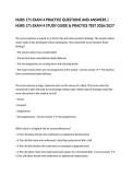 NURS 171 EXAM 4 PRACTICE QUESTIONS AND ANSWERS &vert; NURS 171 EXAM 4 STUDY GUIDE & PRACTICE TEST 2026&sol;2027