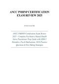 ANCC PMHNP Certification Exam&NewLine;PMHNP Exam Review&NewLine;Psychiatric Mental Health Nurse Practitioner&NewLine;PMHNP Practice Questions