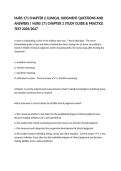 NURS 171 CHAPTER 2 CLINICAL JUDGMENT QUESTIONS AND ANSWERS &vert; NURS 171 CHAPTER 2 STUDY GUIDE & PRACTICE TEST 2026&sol;2027