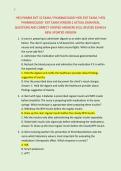 HESI PHARM EXIT V2 EXAM &sol; PHARMACOLOGY HESI EXIT EXAM &sol; HESI &NewLine;PHARMACOLOGY  EXIT EXAM VERSION 2 ACTUAL EXAM REAL &NewLine;QUESTIONS AND CORRECT VERIFIED ANSWERS &lpar;FULL REVISED EXAM&rpar; A &NewLine;NEW UPDATED VERSION