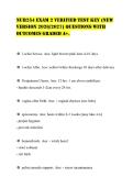 NUR254 EXAM 2 VERIFIED TEST KEY &lpar;NEW&NewLine;VERSION 2026&sol;2027&rpar; QUESTIONS WITH&NewLine;OUTCOMES GRADED A&plus;&period;