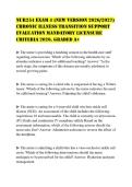 NUR254 EXAM 4 &lpar;NEW VERSION 2026&sol;2027&rpar;&NewLine;CHRONIC ILLNESS TRANSITION SUPPORT&NewLine;EVALUATION MANDATORY LICENSURE&NewLine;CRITERIA 2026&period; GRADED A&plus;