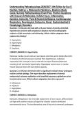 Understanding Pathophysiology 2026&sol;2027 &vert; 8th Edition by Sue E&period; Huether&comma; Kathryn L&period; McCance & Valentina L&period; Brashers Study Guide&comma; Nursing Pathophysiology Exam Prep&comma; Practice Questions with Answers & Rationales&comma; Cellular Injury&comma; Inflammation&comma; Genetics&comma; Immu