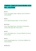 COMPXM COMPLETE EXAM REVIEW WITH&NewLine;FULL SOLUTIONS&NewLine;