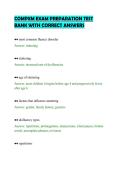 COMPXM EXAM PREPARATION TEST&NewLine;BANK WITH CORRECT ANSWERS