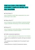 COMS 5553 KARA LYNN SIMUCASE&NewLine;ASSESSMENT COMPLETE REVIEW WITH&NewLine;FULL SOLUTIONS
