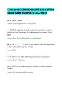 COMS 5583 COMPREHENSIVE EXAM STUDY&NewLine;GUIDE WITH COMPLETE SOLUTION