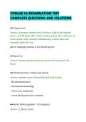 COMSAE 115 EXAMINATION TEST&NewLine;COMPLETE QUESTIONS AND SOLUTIONS