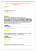 APCO Test &cap;&boxUl;&pound; Actual Questions and Answers Latest Updated 2026&Gamma;&ecirc;&ograve;2027 &lpar;Graded A&plus;&rpar;