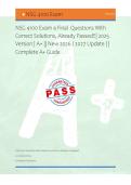 NSG 4100 Exam 4 Final  Questions With &NewLine;Correct Solutions&comma; Already Passed&excl;&excl;&vert; 2025 &NewLine;Version &vert; A&plus; &vert;&vert; New 2026 &sol; 2027 Update &vert; &vert; &NewLine;Complete A&plus; Guide 
