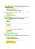 NSG 252 Exam 1 &vert; Nursing Questions&comma; Answers & Study Guide
