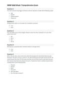 NRNP 6568 Comprehensive Exam Week 7 &vert; Questions&comma; Answers & Study Guide 