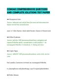 COMSAE COMPREHENSIVE QUESTIONS&NewLine;AND COMPLETE SOLUTIONS TEST PAPER&NewLine;