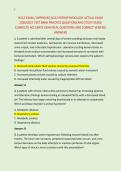 N212 EXAM &sol; APPROVED N212 PATHOPHYSIOLOGY ACTUAL EXAM &NewLine;2026&sol;2027 TEST BANK PRACTICE QUESTIONS AND STUDY GUIDE &NewLine;COMPLETE ACCURATE EXAM REAL QUESTIONS AND CORRECT VERIFIED &NewLine;ANSWERS 