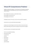 Virtual ATI Comprehensive Predictor &vert; RN Nursing Questions&comma; Answers & Study Guide 2026&sol;2027