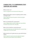 COMSAE LEVEL 2 111 COMPREHENSIVE STUDY&NewLine;QUESTIONS AND ANSWERS&NewLine;