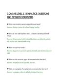 COMSAE LEVEL 2 111 PRACTICE QUESTIONS&NewLine;AND DETAILED SOLUTIONS