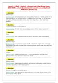 Apex 3&period;1&period;2 Quiz - Alcohol&comma; Tobacco&comma; and Other Drugs Exam&NewLine;2026&sol;2027 &vert; Actual Questions and Answers Latest Updated&NewLine;2026&sol;2027 &lpar;Graded A&plus;&rpar;