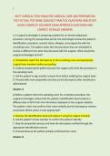 NCCT SURGICAL TECH EXAM PRE SURGICAL CARE AND PREPARATION &NewLine;TEST ACTUAL TEST BANK 2026&sol;2027 PRACTICE QUESTIONS AND STUDY &NewLine;GUIDE COMPLETE ACCURATE EXAM APPROVED QUESTIONS AND &NewLine;CORRECT DETAILED ANSWERS 