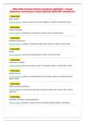 APEX HEALTH Exam Review Questions 2026&sol;2027 &vert; Actual&NewLine;Questions and Answers Latest Updated 2026&sol;2027 &lpar;Graded A&plus;&rpar;