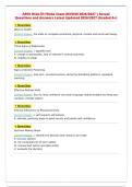 APEX HEALTH FINAL Exam REVIEW 2026&sol;2027 &vert; Actual&NewLine;Questions and Answers Latest Updated 2026&sol;2027 &lpar;Graded A&plus;&rpar;