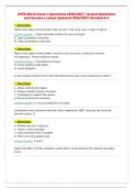 APEX Mock Exam 1 Questions 2026&sol;2027 &vert; Actual Questions&NewLine;and Answers Latest Updated 2026&sol;2027 &lpar;Graded A&plus;&rpar;&NewLine;