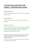 CON 1100V FINAL EXAM STUDY GUIDE&NewLine;GRADED A&plus; QUESTIONS AND SOLUTIONS&NewLine;