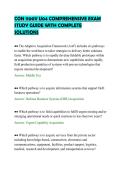 CON 1100V U04 COMPREHENSIVE EXAM&NewLine;STUDY GUIDE WITH COMPLETE&NewLine;SOLUTIONS&NewLine;