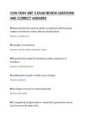 CON 1100V UNIT 5 EXAM REVIEW QUESTIONS&NewLine;AND CORRECT ANSWERS