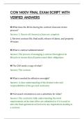 CON 1400V FINAL EXAM SCRIPT WITH&NewLine;VERIFIED ANSWERS