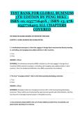 Test Bank for Global Business&comma; 5th Edition by Mike W&period; Peng &ndash; Comprehensive Practice Questions & Answers