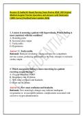 Brunner & Suddarth&ndash;Based Nursing Exam Review 2026&colon; 300 Original Medical-Surgical Practice Questions and Answers with Rationales &lbrack;100&percnt; Correct&sol;Verified&sol;Latest Update 2026&rsqb;