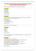 BIOCHEM ACS STUDY GUIDE &vert; Actual Questions and Answers&NewLine;Latest Updated 2026&sol;2027 &lpar;Graded A&plus;
