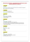 Biochemistry ACS Exam &vert; Actual Questions and Answers Latest&NewLine;Updated 2026&sol;2027 &lpar;Graded A&plus;&rpar;&NewLine;