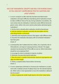 NSG 3100 FUNDAMENTAL CONCEPTS AND SKILLS FOR NURSING EXAM 3 &NewLine;ACTUAL 2026&sol;2027 COMPREHENSIVE PRACTICE QUESTIONS AND &NewLine;LATEST UPDATED