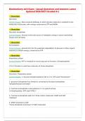 iochemistry ACS Exam &vert; Actual Questions and Answers Latest&NewLine;Updated 2026&sol;2027 &lpar;Graded A&plus;&rpar;