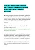 CON 2370 SIMPLIFIED ACQUISITION&NewLine;PROCEDURES COMPREHENSIVE EXAM&NewLine;STUDY GUIDE WITH COMPLETE&NewLine;SOLUTIONS