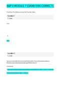 Portage Learning A&P II Module 7 Exam &vert; Anatomy & Physiology 2 Questions&comma; Answers & Study Guide 2026&sol;2027