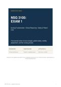 NSG 3100&colon; Exam 1 &mdash; Nursing Fundamentals &bull; Clinical Reasoning &bull; Safety & Patient Care