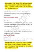 Medical-Surgical Nursing Final Exam &vert; Med-Surg Study Guide&comma; Practice Questions&comma; Answers & Exam Review 2026&sol;2027