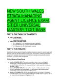 S-Tier NSW Strata Managing Agent Licence Exam Test Bank &lpar;2026&sol;2027 Edition&rpar; &vert; Advanced Scenario Questions & Answers